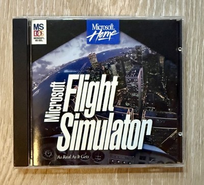 Microsoft Flight Simulator Version 5.1 PC CD MS-DOS 1995 Paris New York Vintage