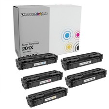 5pk for HP 201X Color Toner Set LaserJet Pro MFP M277dw M277 M252dw M252 CF400X