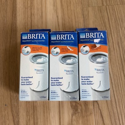 Lot Of 3 New Brita AquaView Faucet Replacement Filter AVFF-100
