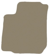 Fußmatte FAHRER, Teppich für Seat Leon I 1999-2005, Dunkelbeige x14 Rand