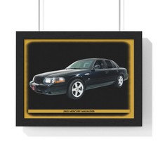 Legendary 2003 Mercury Marauder Black Performance Poster  Iconic American
