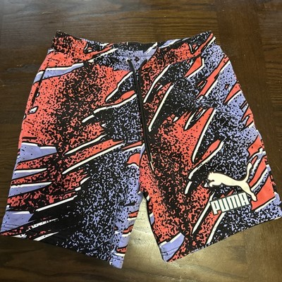 Size M - PUMA Mens Shorts Fandom 100% Cotton Drawstring Waistband
