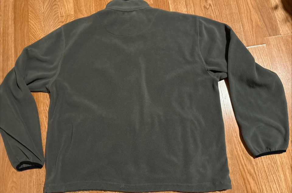 Lot 2 Piece Ducks Unlimited Cap & Fleece Jacket Men’s XL Olive Green Full Zip - Image 3 of 4