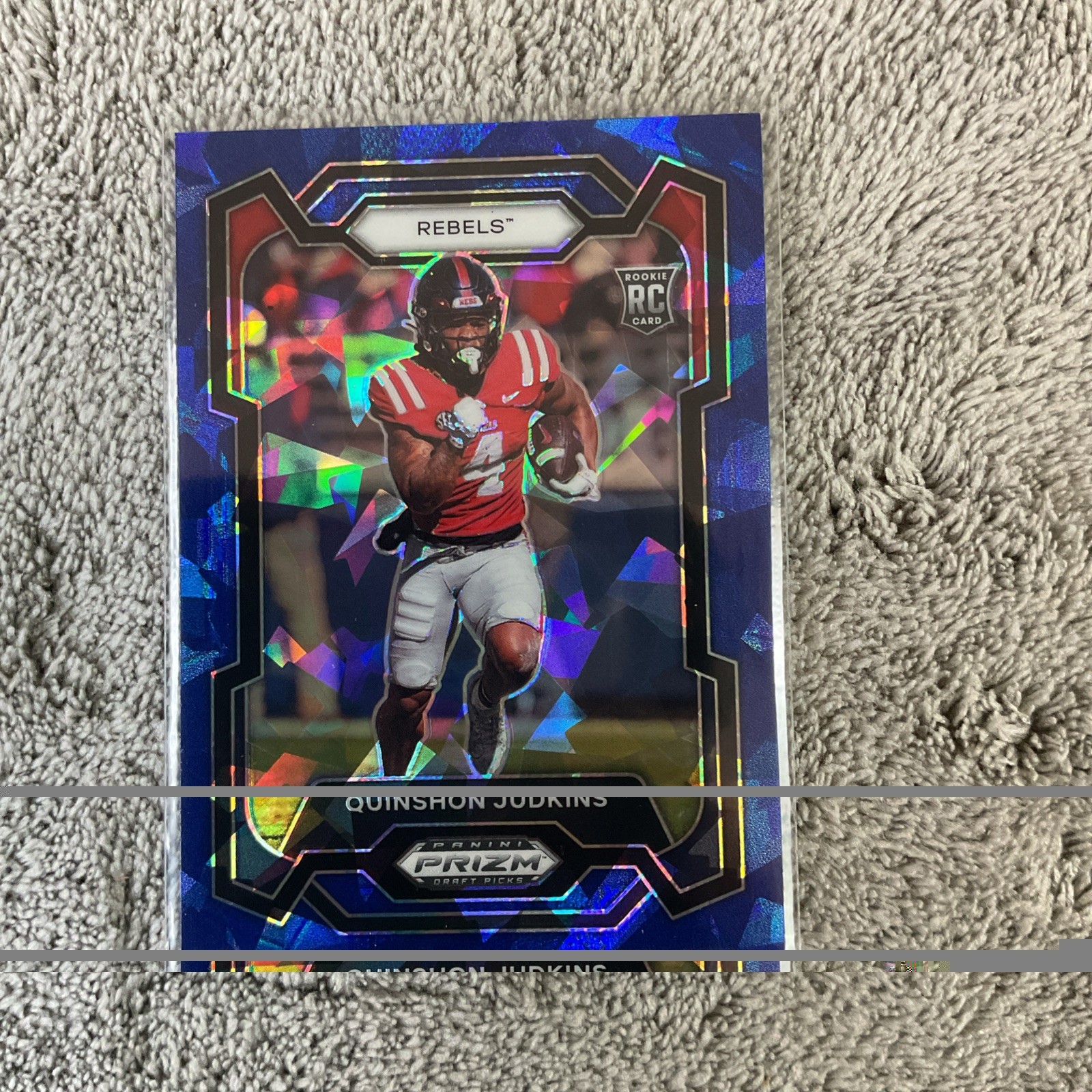2024 Panini Prizm Draft Blue Ice Prizm /99 QUINSHON JUDKINS (RC) Rookie #146