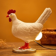 Chicken Egg Lamp Funny Lifelike Resin Night Light - The Chicken Lays A Glowin...