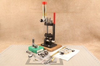 CH No 444 X Pistol Champ Reloading Press with .44Mag .357Mag Carbide Die Sets
