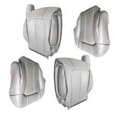 Leather Seat Cover Gray For Chevy Silverado Gmc Sierra 99-02 Microfiber Leather Leather Seat Cover Gray For Chevy Silverado Gmc Sierra 99-02 Microfiber Leather