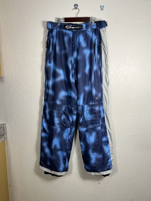 FOX Racing Mens XL Tie Dye Blue Ski Snow Winter Pants Snowboard Winter Snowsuit