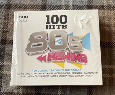 100 Hits: 80s Rewind 5XCD Various Artists Box Set 100 Classic Tracks NEW/SEALED