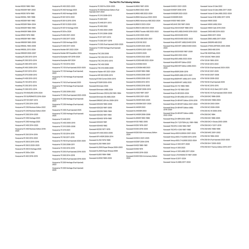 Eslabón maestro de cadena de junta tórica Tusk 520 para POLARIS Outlaw 525 IRS 2007-2011 Foto 3 de 4
