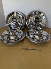 4 3 Bar Spinners Center Caps For Chevy Rally Wheels 7bsc Decal