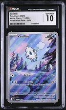 CGC Gem Mint 10 Pokemon 2025 Vanillite 111/086 Illustration Rare White Flare on eBay