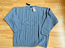 Vintage 90's Bill Blass Men's Large 100 Cotton Sweater NOS