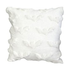 1 Pcs Halloween Throw Pillow Covers 18x18 Inch White Bat Pillow Cover 3D Styl 3