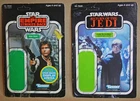 Star Wars Cardback lot of 2 - ESB HAN SOLO and ROTJ LUKE JEDI KNIGHT vintage