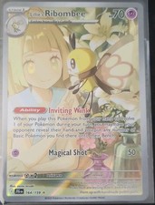 Lillie's Ribombee 164/159 Journey Together Illustration Rare Pokemon Card Mint