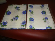 DDR  Retro Bettwäsche  1970/80er Jahre Blumen UNBENUTZT 4 tl  leicht