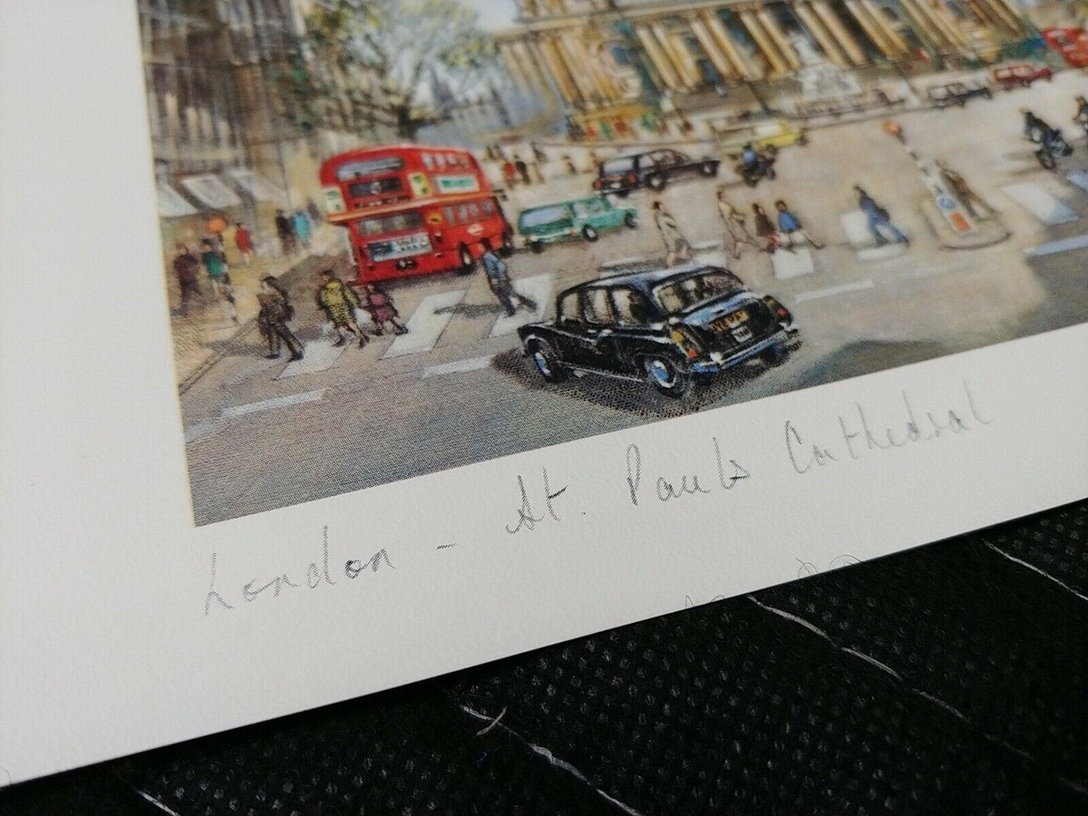 St Pauls Cathedral - London - Lithograph 1981 - H Moss | eBay