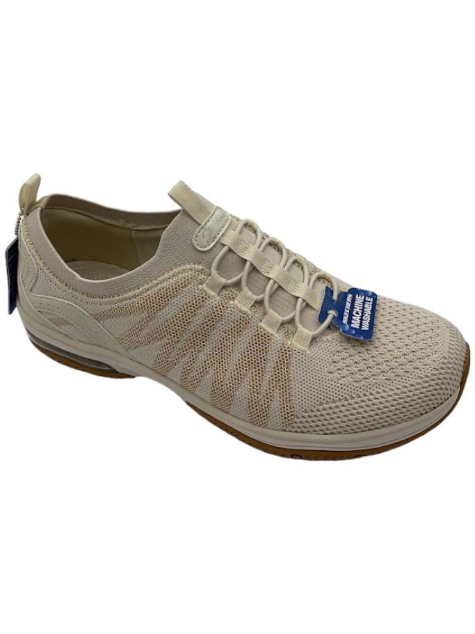 Skechers Vegan Washable Stretch Fit Knit Slip-Ons Active-Air Off White