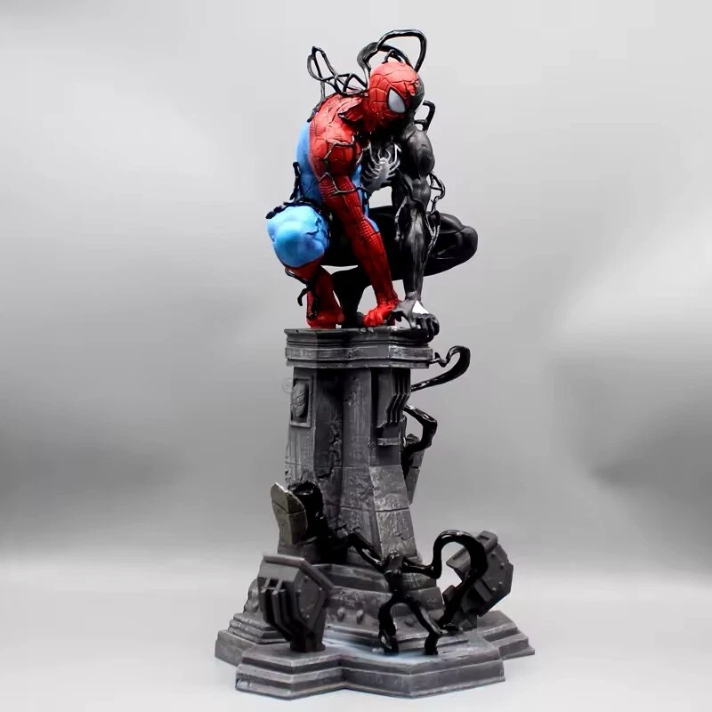 Action Figure Spiderman E Venom Videogame Marvel Avengers 38cm Simbionte New - Immagine 2 di 4