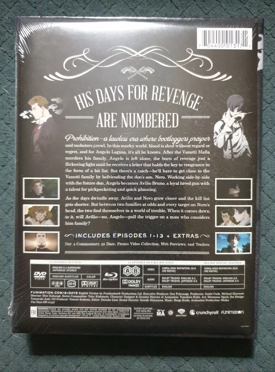 91 DAYS Limited Edition Anime Blu-Ray/DVD Collector Boxset NEW OOP ULTRA  RARE 704400013171