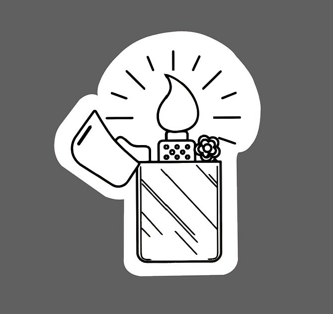 Sticker Windproof Zippo Waterproof Fire Flame Retro Vintage Gift New