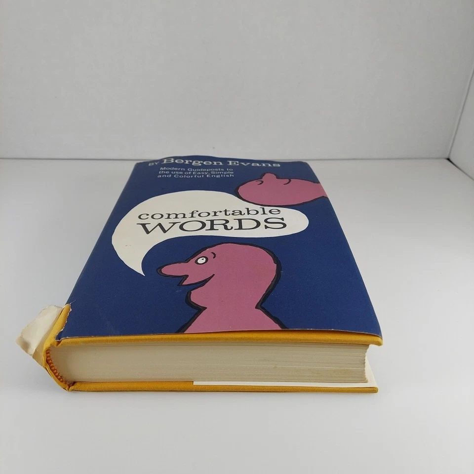 Comfortable Words Bergen Evans 1961 1st Printing Random House HCDJ  - Image 4 of 4