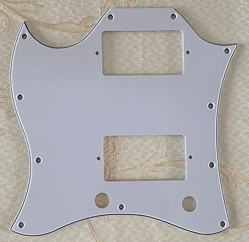 For Gibson SG Standard Style Full Face Left hand Guitar Pickguard,3 Ply White