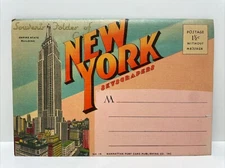 New York Skyscrapers Souvenir Postcard Booklet - 20 Photos