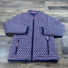 Vineyard Vines Girls Large 14 Whaletail Lightweight Puffer Mountain Jacket Zip