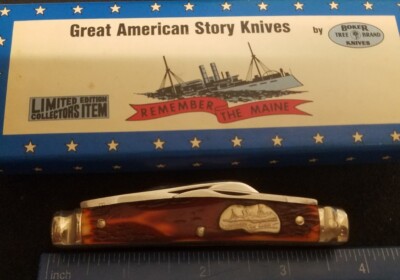 Boker Great American Story 1778 Remember The Maine Congress Knife
