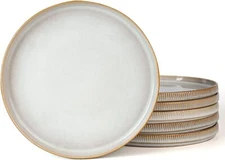 6-Person 10In. Dinner Plate Set,Stoneware Dinnerware,Modern Style Dinner Plates