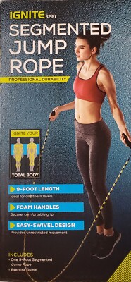 NEW! IGNITE by SPRI 9 ft Segmented Jump Rope