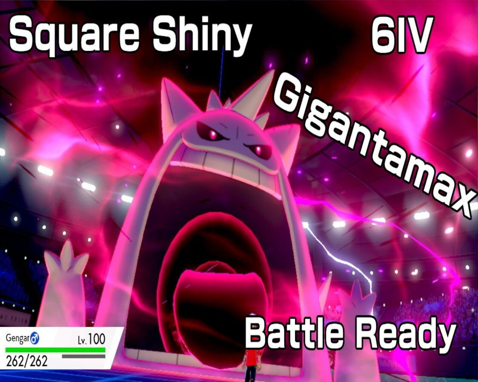 Ultra Shiny 6IV Gengar Pokemon Gigantamax Sword Shield - Modest - Cursed  Body