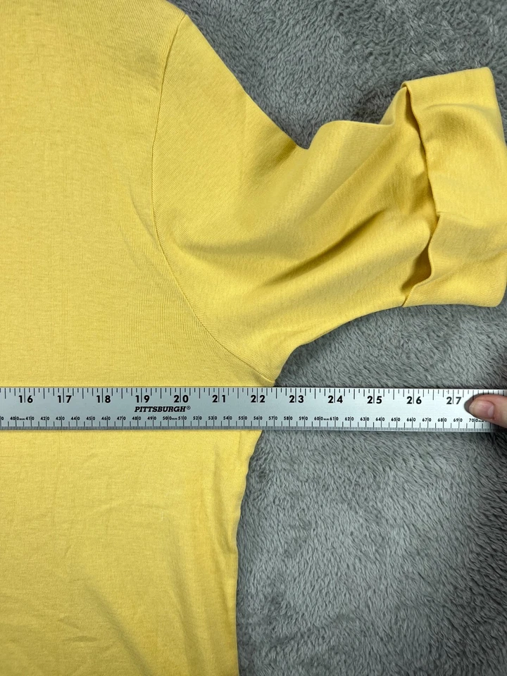 Camiseta de golf Liz Claiborne Liz para mujer XL amarilla con puños de algodón manga corta Foto 4 de 4
