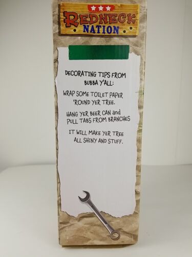 Redneck Nation Plunger Christmas Tree Holiday Novelty Office Gag Gift 15in Tall - Picture 5 of 7