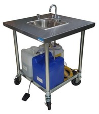 Mobile Handwashing Sink Cold Water w/Faucet