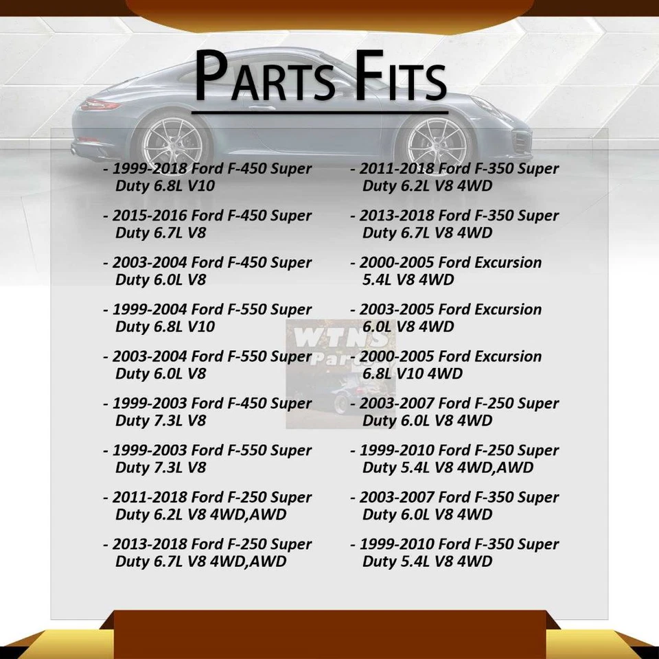 Передние верхние нижние шаровые шарниры 4x для Ford F-450 Super Duty 1999-2018 годов выпуска 6,8 л - Изображение 2 из 4