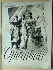 BFK 3053 Programa de Cine Clásico Opernball Paul Hörbiger Marte Harell