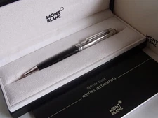 Montblanc Meisterstuck Solitaire Doue Ballpoint Pen Stainless Steel Name Carved