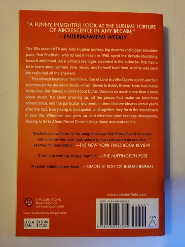 Talking to Girls About Duran Duran by Rob Sheffield 1st Plume Printing VG+ - Picture 3 of 6