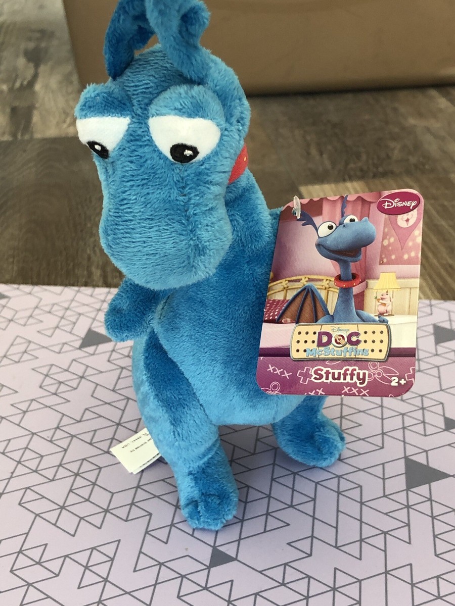 Vintage Disney Doc McStuffins Stuffy Blue Dragon Plush Stuffed Toy Just Play