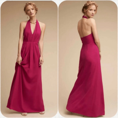 BHLDN Jill Stuart Rasa Elegant Pink Maxi Dress Gown Women s Size 2 Sleeveless