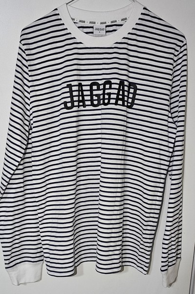 Jaggad Classic Long Sleeve Tee Navy Stripe