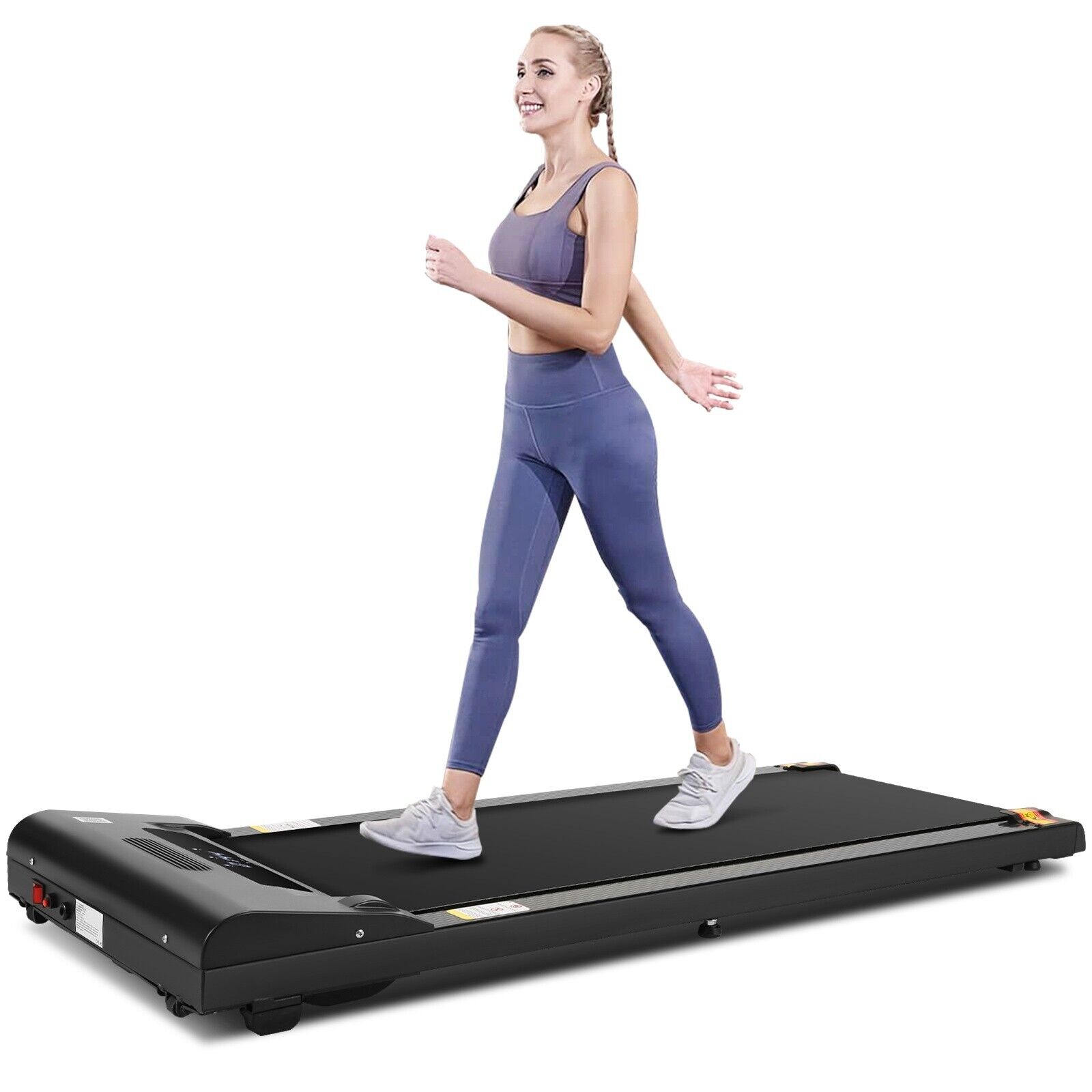 Portable 2 in 1  Walking Pad Treadmill Under Desk Treadmill with Remote&App