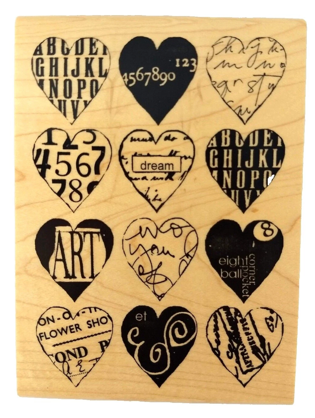 Estampillas de arte Inkadinkado Amor y corazones