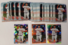 88X Lot Bryan Mata 2021 Bowman Chrome Prospects Orange Refractor /25 /499 Atomic