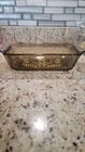 Vintage Pyrex Amber Loaf Pan W/ Yellow Flowers