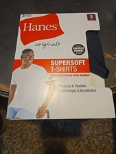 Hanes Men's ComfortSoft Tagless Crew Neck T-Shirts -Pack Of 3 Size S 2 Packs 