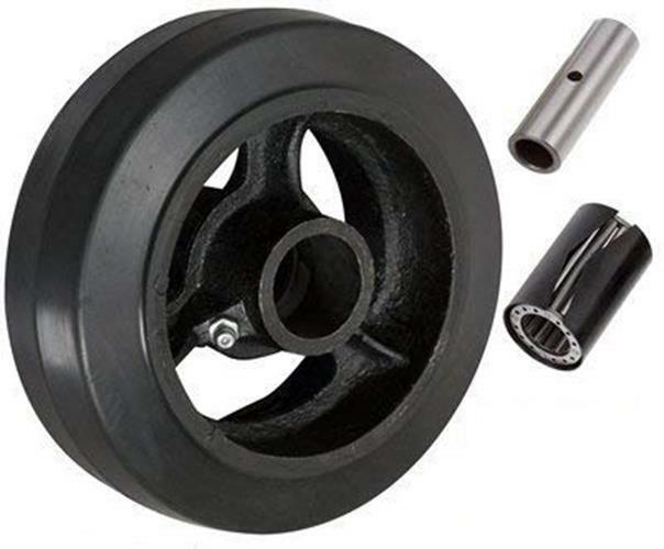 CasterHQ 6" X 2" Rubber ON CAST Iron Wheel 500 LBS Capacity eBay